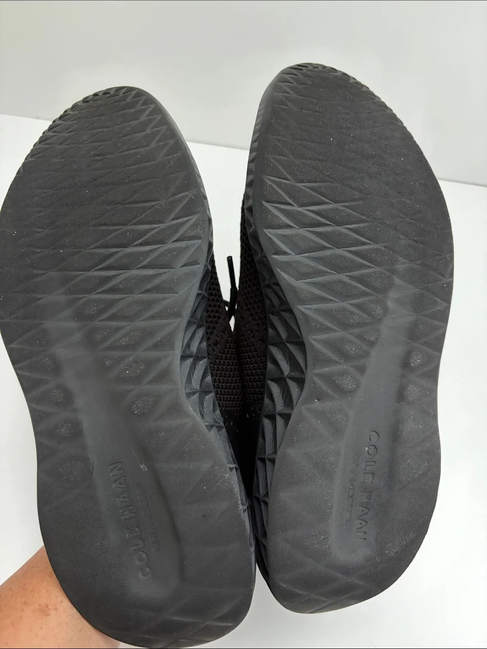Cole Haan Black Zerogrand Work From Anywhere Knit Oxford Sneakers SIZE 9.5